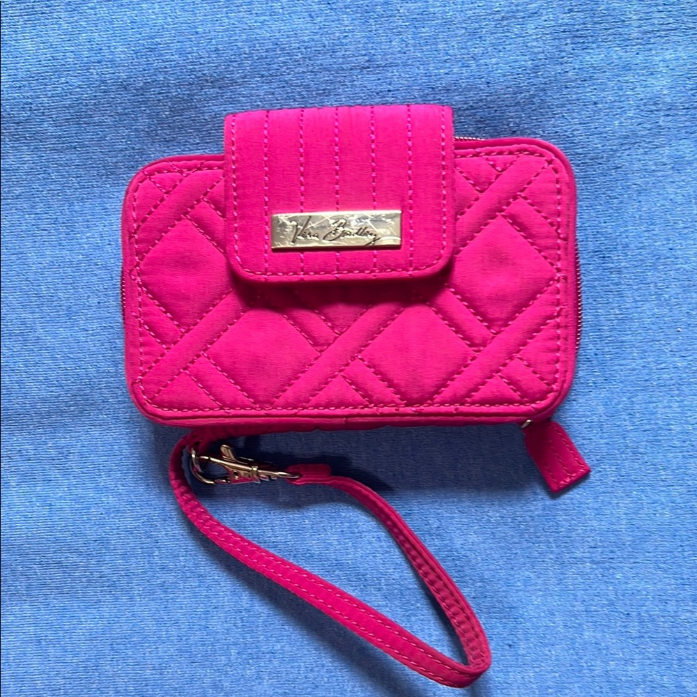 Vera Bradley Pink Quilted Wristlet Wallet